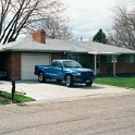 USA ID Boise 7011WAshland EXT Front 2001MAR30 002  It has a single car garage with a carport tacked on the side. : 2001, 7011 West Ashland, Americas, Boise, Front Yard, Idaho, March, North America, USA